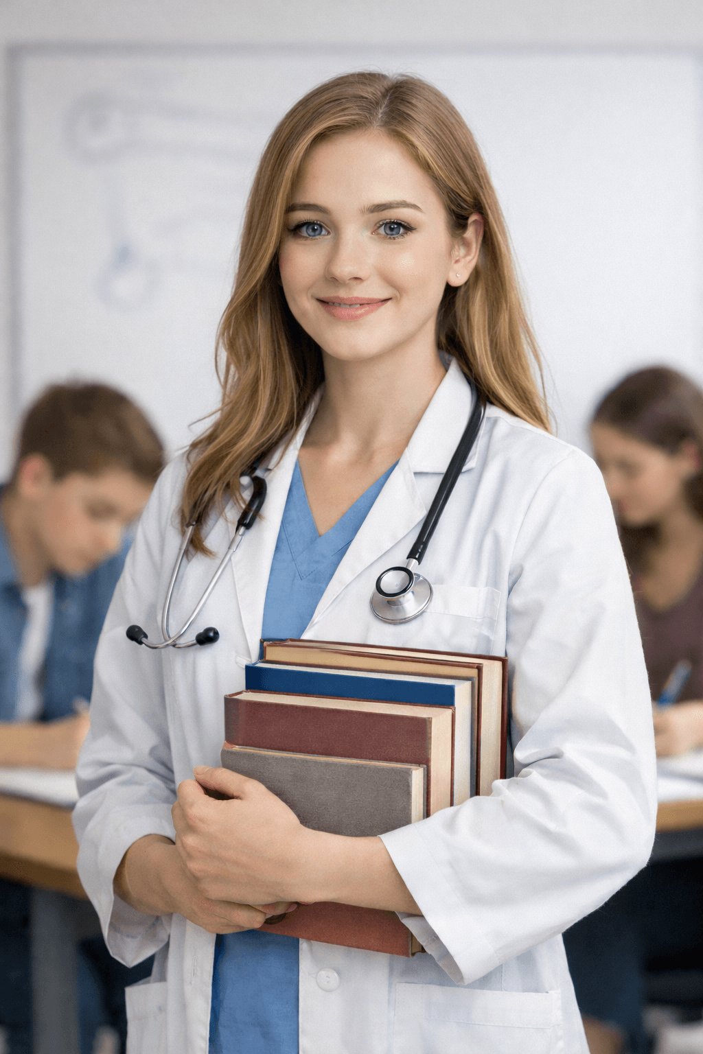 Medical student preparing for HPAT exam